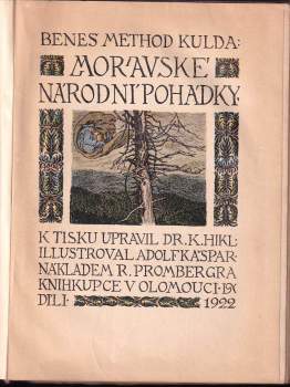 Beneš Metod Kulda: Moravské národní pohádky