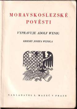 Adolf Wenig: Moravskoslezské pověsti