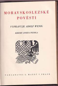 Adolf Wenig: Moravskoslezské pověsti
