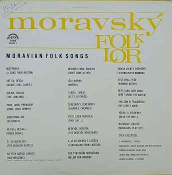 Cimbálová Muzika Hynka Bíma: Moravský Folklór = Moravian Folk Songs