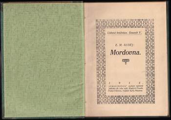 Zdeněk Matěj Kuděj: Mordovna