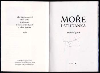 Michal Čagánek: Moře i studánka