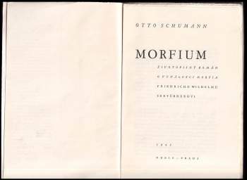 Otto Schumann: Morfium