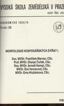 Morfologie hospodářských zvířat