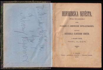 Archibald Clevering Gunter: Mormonská nevěsta
