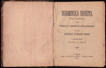 Archibald Clevering Gunter: Mormonská nevěsta