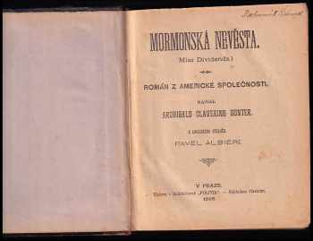Archibald Clevering Gunter: Mormonská nevěsta