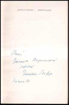 Jaroslav Seifert: Morový sloup