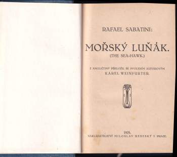Rafael Sabatini: Mořský luňák