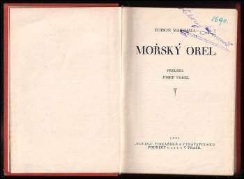 Edison Marshall: Mořský orel