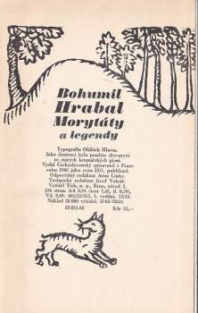 Bohumil Hrabal: Morytáty a legendy