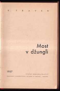 Bruno Traven: Most v džungli