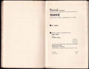 Vítězslav Nezval: Most