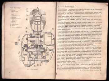 Čezeta - Motocykl 125 ccm - 175 ccm - 250 ccm - Technický popis a jízdní návod se zvláštním zřetelem na obsluhu a udržování
