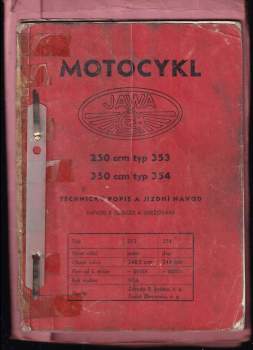 Motocykl JAWA 250 ccm typ 354, 350 ccm typ 354