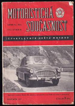 Motoristická současnost Srpen 1957 Číslo 11(3)