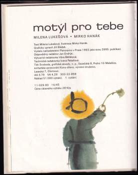 Milena Lukešová: Motýl pro tebe