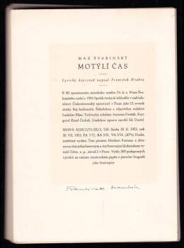 František Hrubín: Motýlí čas