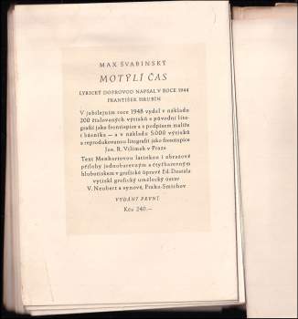 František Hrubín: Motýlí čas