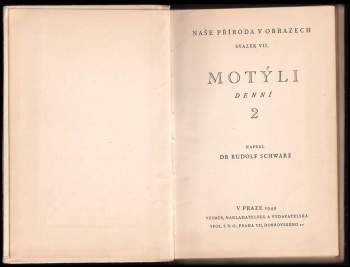 Rudolf Schwarz: Motýli denní