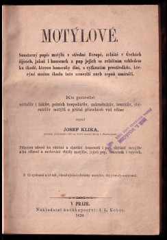 Josef Klika: Motýlové