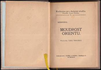 Johann Baptist Krebs: Moudrost Orientu