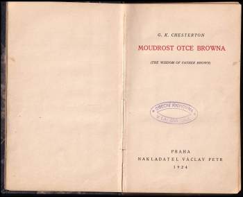 G. K Chesterton: Moudrost otce Browna
