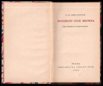 G. K Chesterton: Moudrost otce Browna