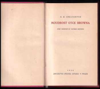 G. K Chesterton: Moudrost otce Browna