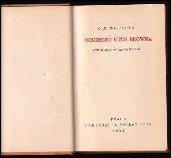 G. K Chesterton: Moudrost otce Browna