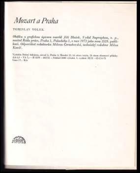 Tomislav Volek: Mozart a Praha