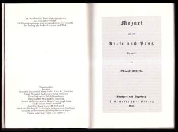 Eduard Mörike: Mozart auf der Reise nach Prag