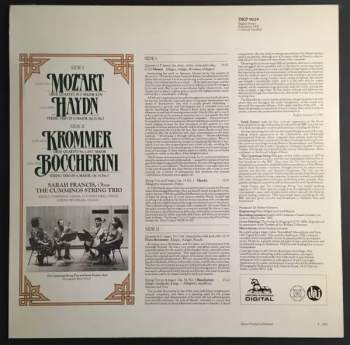 Cummings String Trio: Mozart Haydn Krommer Boccherini