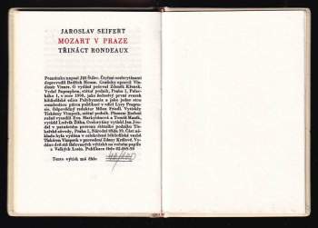 Jaroslav Seifert: Mozart v Praze