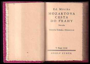 Eduard Mörike: Mozartova cesta do Prahy : Novela