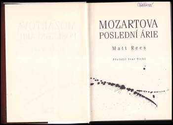 Matt Beynon Rees: Mozartova poslední árie