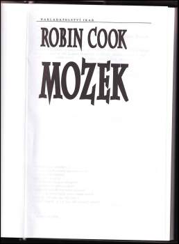Robin Cook: Mozek