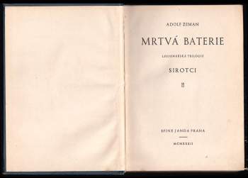 Adolf Zeman: Sirotci - Mrtvá baterie 2