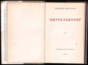 Georges Bernanos: Mrtvá farnost