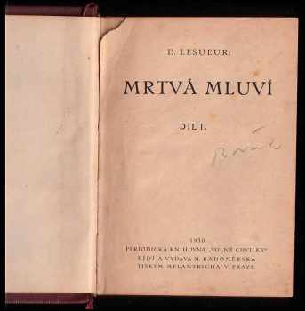 Daniel Lesueur: Mrtvá mluví