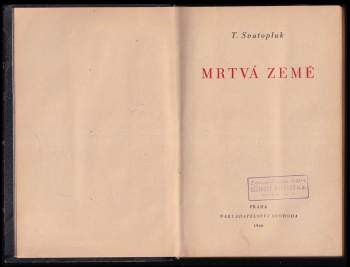 T Svatopluk: Mrtvá země