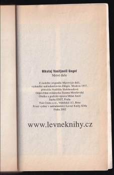Nikolaj Vasil'jevič Gogol‘: Mrtvé duše