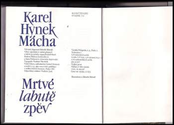 Karel Hynek Mácha: Mrtvé labutě zpěv