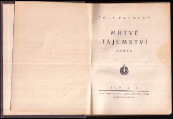 Rolf Fremont: Mrtvé tajemství