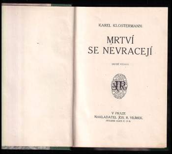 Karel Klostermann: Mrtví se nevracejí
