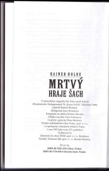 Rainer Holbe: Mrtvý hraje šach a jiné neuvěřitelné příběhy