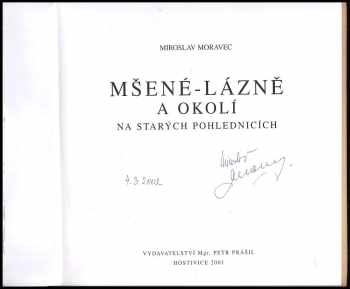 Miroslav Moravec: Mšené - lázně a okolí na starých pohlednicích