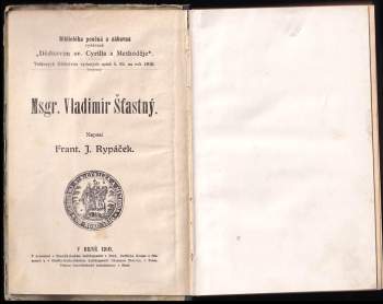 Václav Oliva: Msgr. Vladimír Šťastný