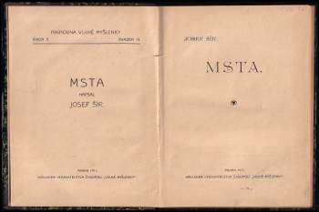 Josef Šír: Msta