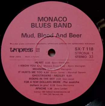 Monaco Blues Band: Mud, Blood And Beer